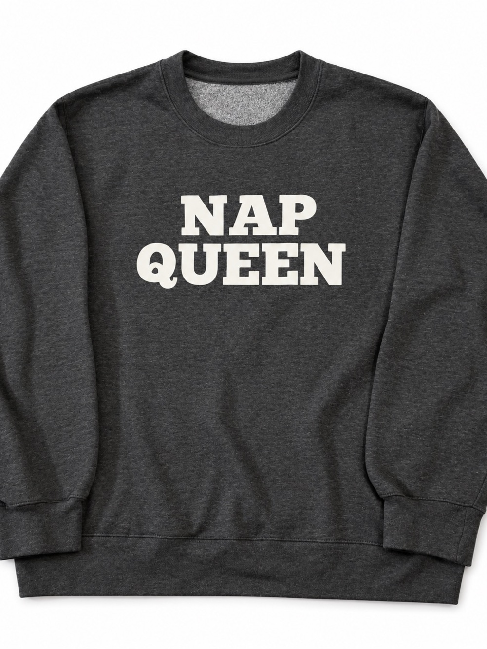 Nap Queen Charcoal Crewneck Sweatshirt - Men's